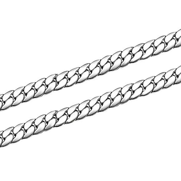 Men's Silver Chain Necklace - Picture 6 of 7